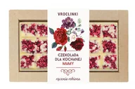 Czekolada - Czekolada biała z malinami - Dzień mamy kwiaty - miniaturka - grafika 1