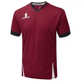 Koszulki męskie - Surridge Sports Surridge Sports Męska koszula treningowa Blade Bordowy/Granatowy/Biały, XL SUR365MA/NA/WH-XL - grafika 1