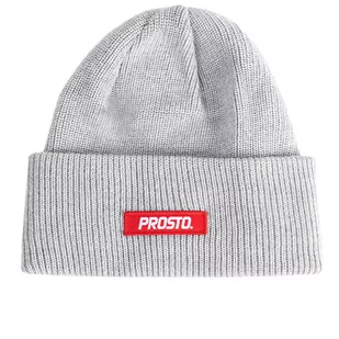 Czapka Prosto Winter KL222MACC2154U - szara - Czapki i chusty sportowe damskie - miniaturka - grafika 1