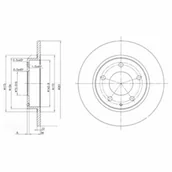Tarcze hamulcowe - Tarcza hamulcowa DELPHI BG2806 - miniaturka - grafika 1