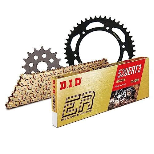 Zestaw łańcuchów DID stal 520ERT2 / 108 zapięcie na klips do Aprilia ETX 350 ccm rok prod. 1985-1987