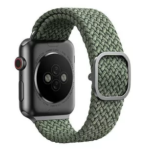 UNIQ pasek Aspen Apple Watch 44/42/45mm Braided zielony/cypress green - Akcesoria do smartwatchy - miniaturka - grafika 3