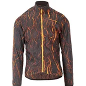 Pozostała odzież dla rowerzystów - Kurtka rowerowa KROSS Ether (rozmiar L) Czarno-pomarańczowy - miniaturka - grafika 1