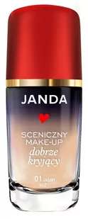 Janda Make-Up Sceniczny dobrze kryjący nr 01 jasny beż 30ml - Podkłady do twarzy - miniaturka - grafika 1