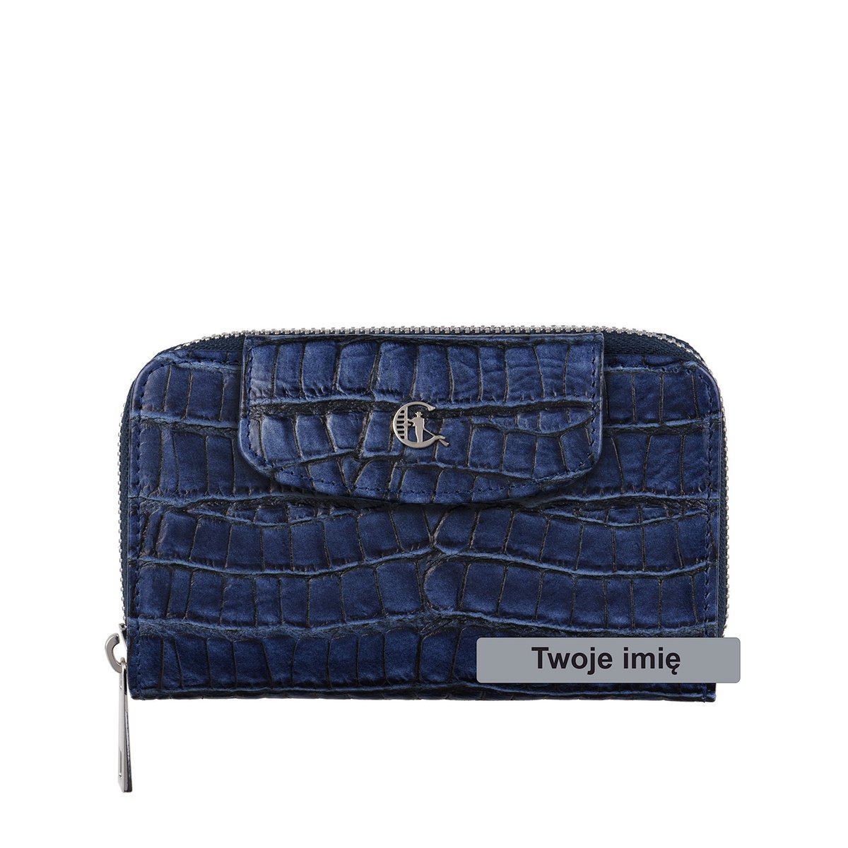 Portfel damski z grawerem skórzany Canaletto croco z RFID PD1445s285 RFIDPS