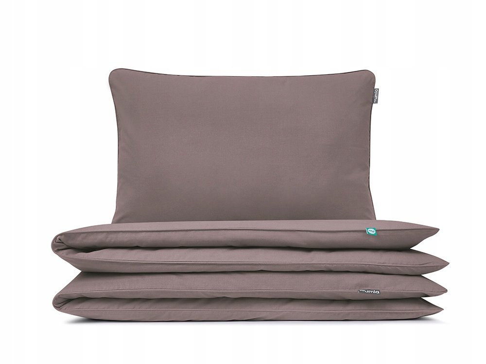 Komplet Pościeli Basic Czekoladowy Brąz 100x135 cm 1x 60x40 cm Mumla