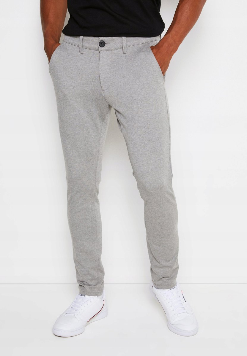 DENIM PROJECT SZARE SPODNIE CASUAL PROSTE NA CO DZIEŃ 32/30 5_A