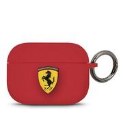 Akcesoria do słuchawek - Ferrari Ferrari FEACAPSILGLRE AirPods Pro cover czerwony/red Silicone - miniaturka - grafika 1