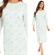 Koszule damskie - Nocna bawełniana koszula damska Regina 161 zieleń XXL / 44 Miętowy - miniaturka - grafika 1