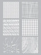 Scrapbooking - Szablon Sitodruk Tkanina i Tekstura - miniaturka - grafika 1