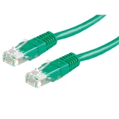Kable miedziane - VALUE UTP Patch Cord Cat.6, green 7 m kabel sieciowy Zielony U/UTP (UTP) 21.99.1573 - miniaturka - grafika 1