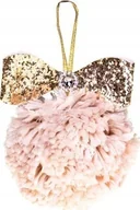 Ozdoby bożonarodzeniowe - Kaemingk Zawieszka na choinkę świąteczna ozdobna pompon 10 cm - miniaturka - grafika 1