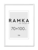 Ramki na zdjęcia - Ramka na zdjęcia B1 70x100 cm Biała - miniaturka - grafika 1