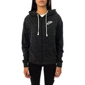 Bluzy damskie - Nike damska bluza z kapturem z zamkiem błyskawicznym na całej długości odzież sportowa Gym Vintage, Black/Sail, XS, CJ1694-010 CJ1694-010-X-Small - miniaturka - grafika 1