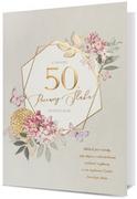 Kartki okolicznościowe i zaproszenia - Kartka na 50 rocznicę ślubu Złote gody H2848 - miniaturka - grafika 1