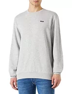 Bluzy męskie - FILA Bluza męska BRUSTEM Crew, jasnoszary melanż, XL, jasnoszary melanżowy, XL - miniaturka - grafika 1