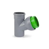Akcesoria hydrauliczne - Trójnik kanalizacyjny nastawny 110 mm - miniaturka - grafika 1
