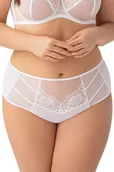 Komplety bielizny - Figi damskie ze wstawkami z tiulu i koronki PARADISE K497 białe  3XL - miniaturka - grafika 1