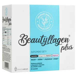 Pharmaverum, Beautyllagen® Plus suplement diety 30 saszetek - Witaminy i minerały - miniaturka - grafika 1