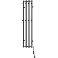 Grzejniki łazienkowe - Mexen Pino grzejnik elektryczny z wieszakami na ręczniki 1405 x 347 mm, 250 W, czarny - W301-1405-347-00-70 - miniaturka - grafika 1