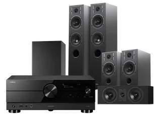 Kino domowe Yamaha RX-A2A (czarny) + Diva 5 (czarny) +Diva 3 (czarny) + Diva 7 (czarny) + Basso 880 (czarny) - Kino domowe - miniaturka - grafika 1