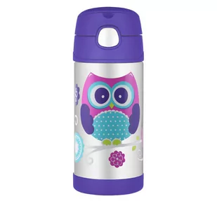 Thermos Termos dziecięcy ze słomką 355 ml sowa 120019 - Termosy - miniaturka - grafika 1