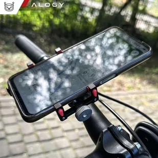 Uchwyt rowerowy na kierownicę Alogy Bike Phone Holder do telefonu 55-95mm na rower motor hulajnogę Czarny - Akcesoria do tabletów i e-booków - miniaturka - grafika 19
