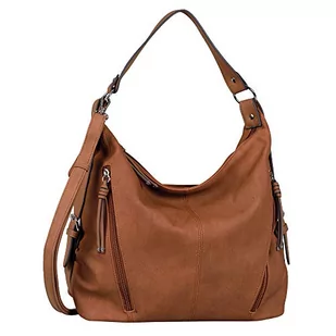 TOM TAILOR Damska torba na ramię CAIA, 37x14x30, koniak, 37x14x30 - Torebki damskie - miniaturka - grafika 1