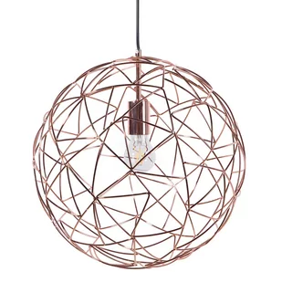 Beliani Lampa wisząca Lampa wisząca metalowa miedziana LEMME 68839 - Lampy sufitowe - miniaturka - grafika 1