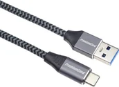 Kable USB - Kabel USB PremiumCord USB-A - USB-C 0.5 m Czarno-szary (ku31cs05) - miniaturka - grafika 1