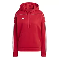 Bluzy damskie - adidas Damska bluza z kapturem Sweat Tiro 23 League Sweat Hoodie, Team Power Red 2, HS7234, L - miniaturka - grafika 1