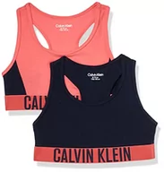 Biustonosze - Calvin Klein Biustonosz dziewczęcy, Pinkdawn/Navyiris, 8 lat - miniaturka - grafika 1