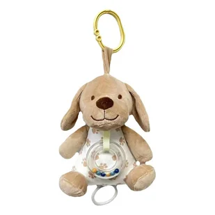 Tulilo, pozytywka, piesek, beżowy, 18 cm - Karuzele dla niemowląt - miniaturka - grafika 1