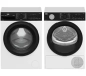 Zestawy zintegrowane AGD - Beko pralka bPro500 B5WFT694111WBPBB SaveWater 9kg 1400obr/min + suszarka bPro500 B5T692411WBPBB SaveWater 52,1cm 9kg - miniaturka - grafika 1