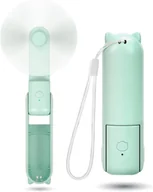 Wentylatory - Mały, cichy wentylator, ładowanie 3-biegowe, przenośny wentylator USB, odpowiedni do akumulatorów podróżnych (zielony) - miniaturka - grafika 1