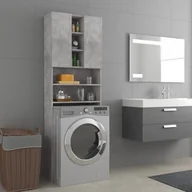 Szafki łazienkowe - vidaXL vidaXL Szafka na pralkę szarość betonu 64 x 25,5 x 190 cm 808417 - miniaturka - grafika 1