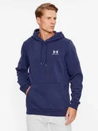 Bluzy męskie - Bluza męska z kapturem kangurka UNDER ARMOUR 1373880-410 Granatowy - miniaturka - grafika 1