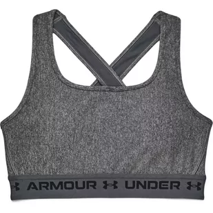 Biustonosz sportowy Under Armour Crossback Mid Heather Bra - Bielizna sportowa damska - miniaturka - grafika 3