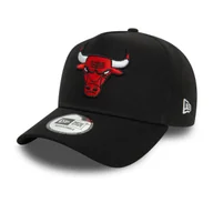 Czapki i chusty sportowe męskie - Czapka z daszkiem New Era 9FORTY NBA Chicago Bulls Patch Black E-Frame - 60580707 - miniaturka - grafika 1