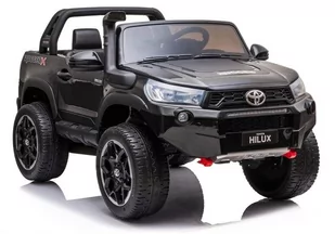 LEAN CARS Auto na Akumulator Toyota Hilux Czarny Lakierowany 7645 - Pojazdy elektryczne dla dzieci - miniaturka - grafika 1