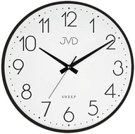 Zegary - JVD Zegar ścienny HK4169.1 czarny metalowy 40 cm - miniaturka - grafika 1