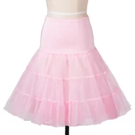 Spódnice - Halka retro tiulowa PIN UP tutu pod sukienkę unosząca różowa pastelowy pudrowy róż - miniaturka - grafika 1