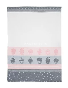 Fl1 ŚCIERKA MUFFIN 50X70CM SZARY/RÓŻ 80Z-ŚCI-MUF/SZ - Ściereczki, gąbki, czyściki - miniaturka - grafika 1