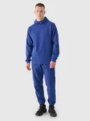 Spodnie sportowe męskie - 4F Spodnie dresowe joggery męskie - granatowe XL - miniaturka - grafika 1