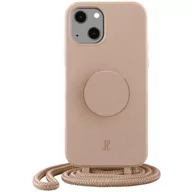 Etui i futerały do telefonów - Just Elegance Etui PopGrip do Apple iPhone 13 Beżowy - miniaturka - grafika 1