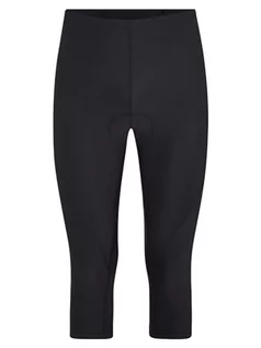 Spodnie damskie - Ziener NUCIA X-Function damskie spodnie rowerowe/rower górski/rower wyścigowy - oddychające, szybkoschnące, wyściełane, 3/4, czarne, 40 - grafika 1