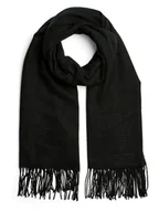 Apaszki i szaliki damskie - Pieces Szal w kolorze czarnym - miniaturka - grafika 1