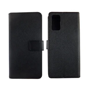 Etui na telefon Samsung Galaxy Note 20 z klapką i kieszenią na kartę, czarne - Etui i futerały do telefonów - miniaturka - grafika 1