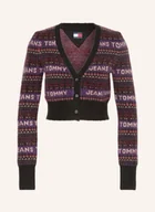 Swetry damskie - Tommy Jeans Kardigan schwarz - miniaturka - grafika 1