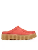 Klapki i japonki damskie - Clarks Klapki Torhill Mule 26181194 Koralowy - miniaturka - grafika 1